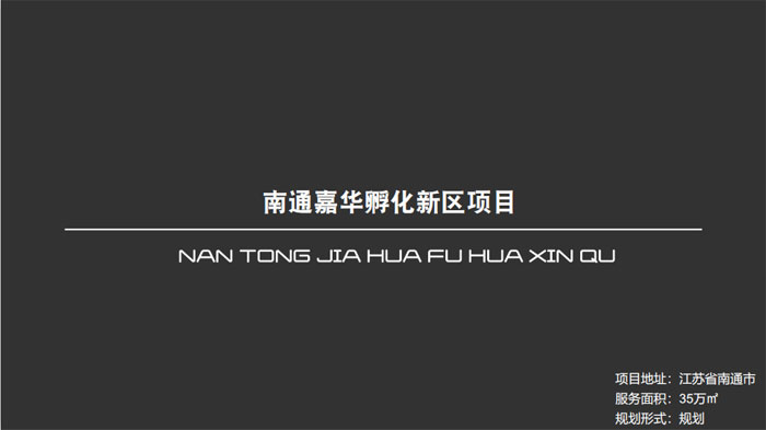 南通嘉華孵化新區(qū)項目江蘇省南通市35萬㎡設(shè)計案例